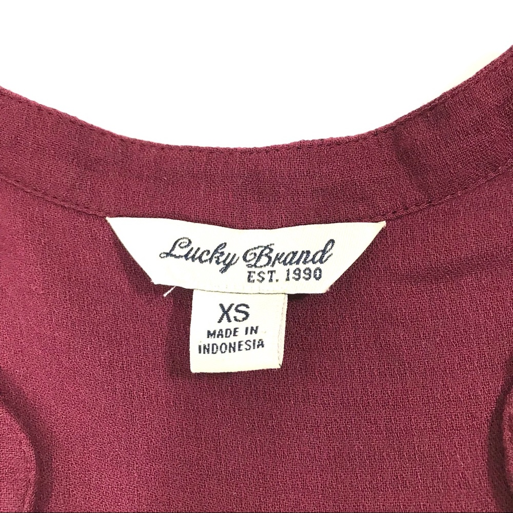 Lucky Brand Sheer L/S Top - Picture 4 of 6